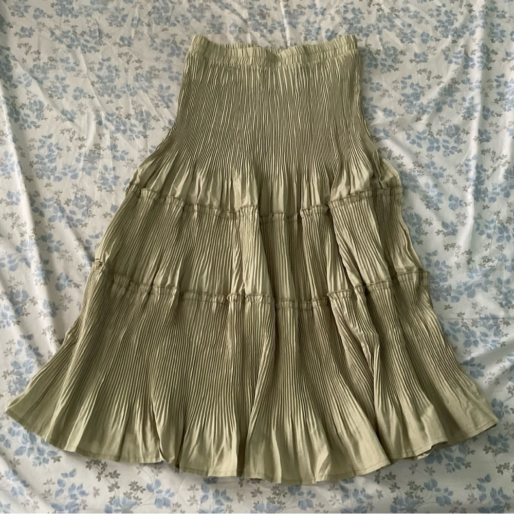 Ruffle maxi skirt